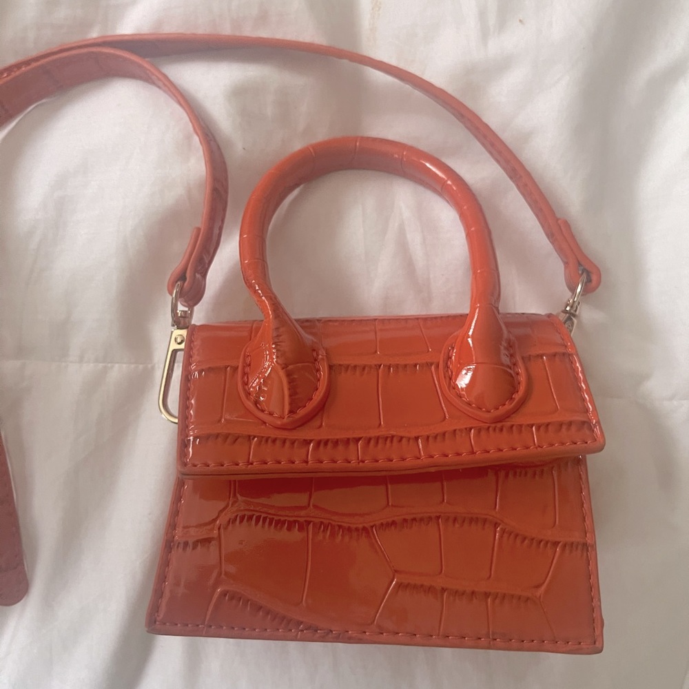 Mini orange purse